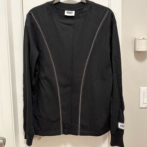 KROST New York Baseball long sleeve t-shirt Mens M Jet Black casual top